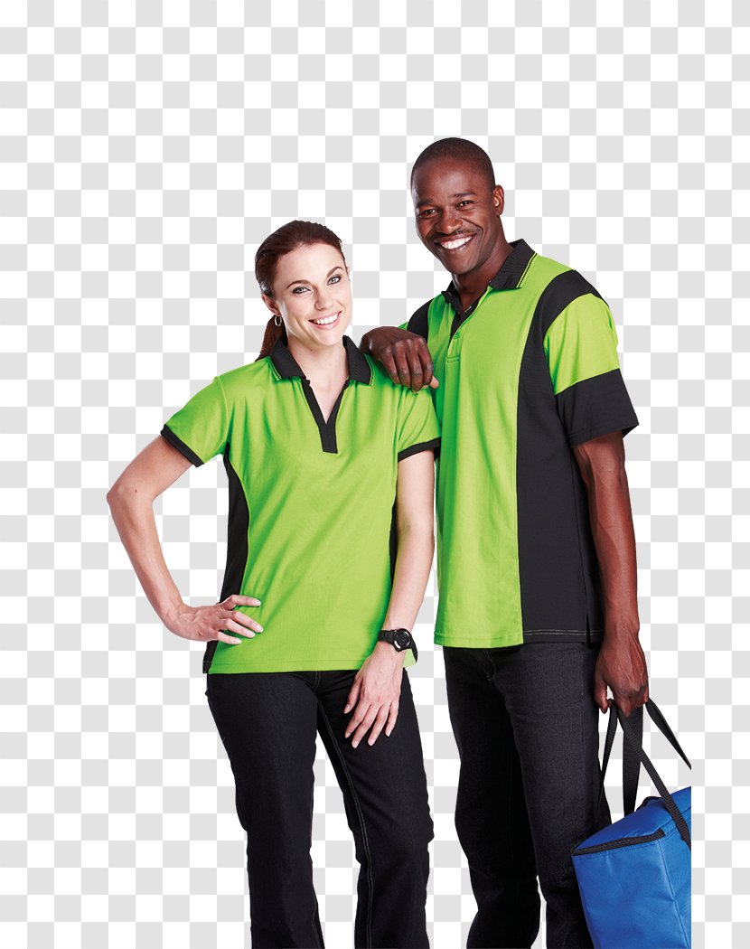T-shirt Shoulder Polo Shirt Sleeve Uniform - Green Transparent PNG