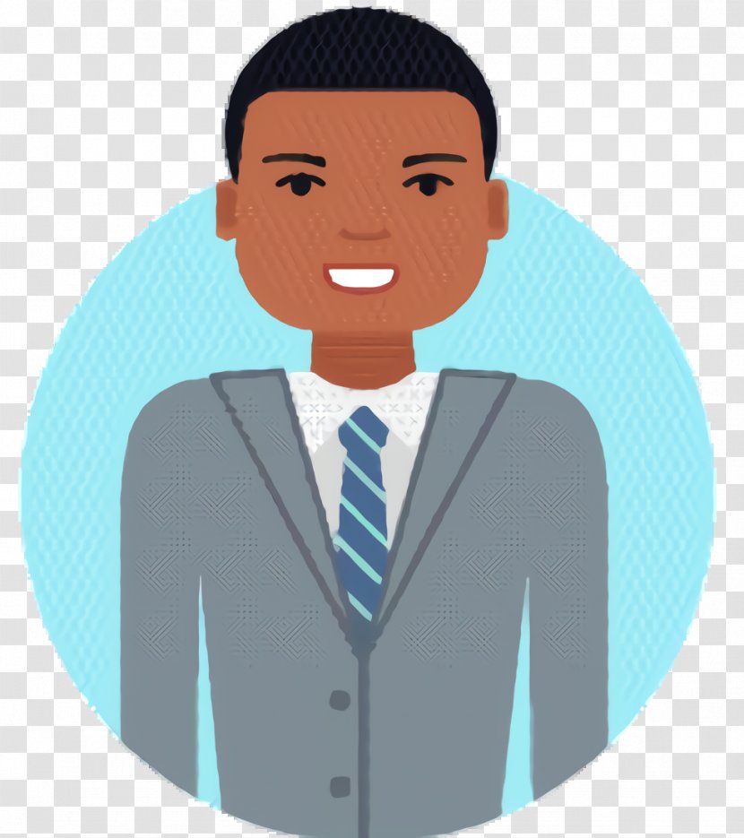 Man Cartoon - Formal Wear - Job Gesture Transparent PNG