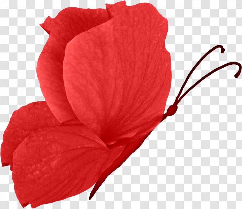 Beautiful Butterfly Red Transparent PNG