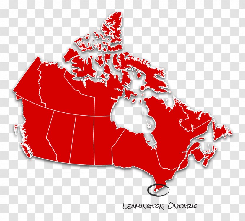 Canada Vector Map - Royaltyfree Transparent PNG