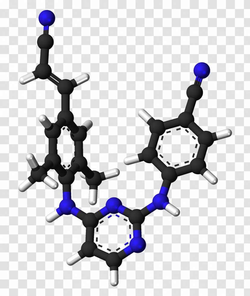 Rilpivirine Etravirine Pharmaceutical Drug Molecule - Conformational Isomerism - Maraviroc Transparent PNG