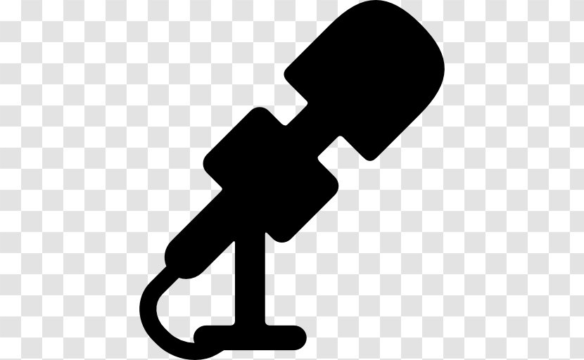 Wireless Microphone Radio - Silhouette Transparent PNG