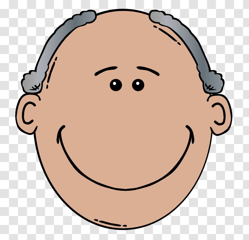 Cartoon Face Man Clip Art - Area - Grandfather Cliparts Transparent PNG