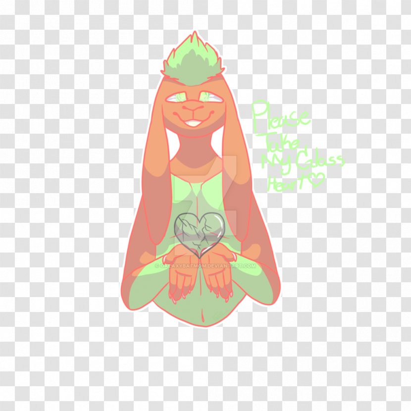 Green Character Legendary Creature Fiction - Orange - Glass Heart Transparent PNG