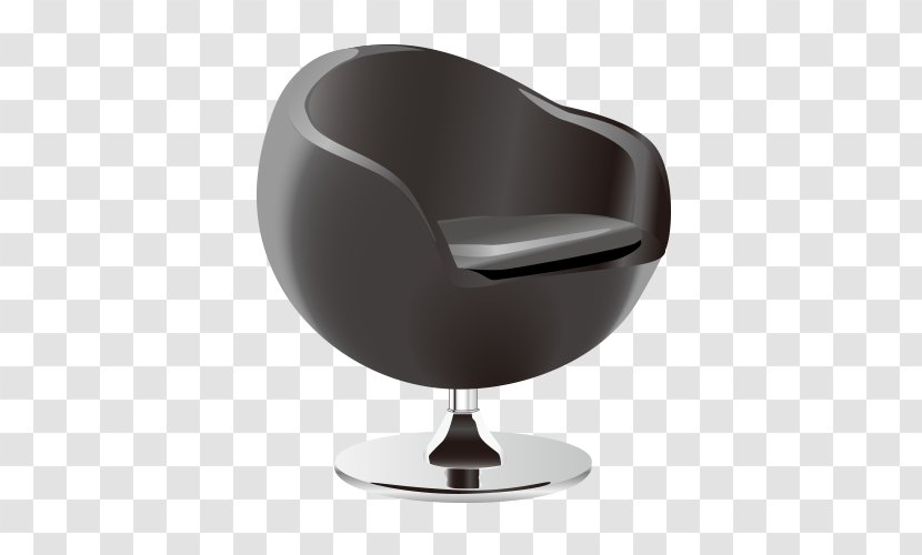 Chair Furniture Couch Adobe Illustrator - Black Sofa Seat Transparent PNG