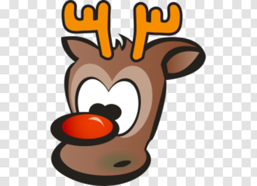 Rudolph Reindeer Christmas Clip Art - Santa Claus Transparent PNG