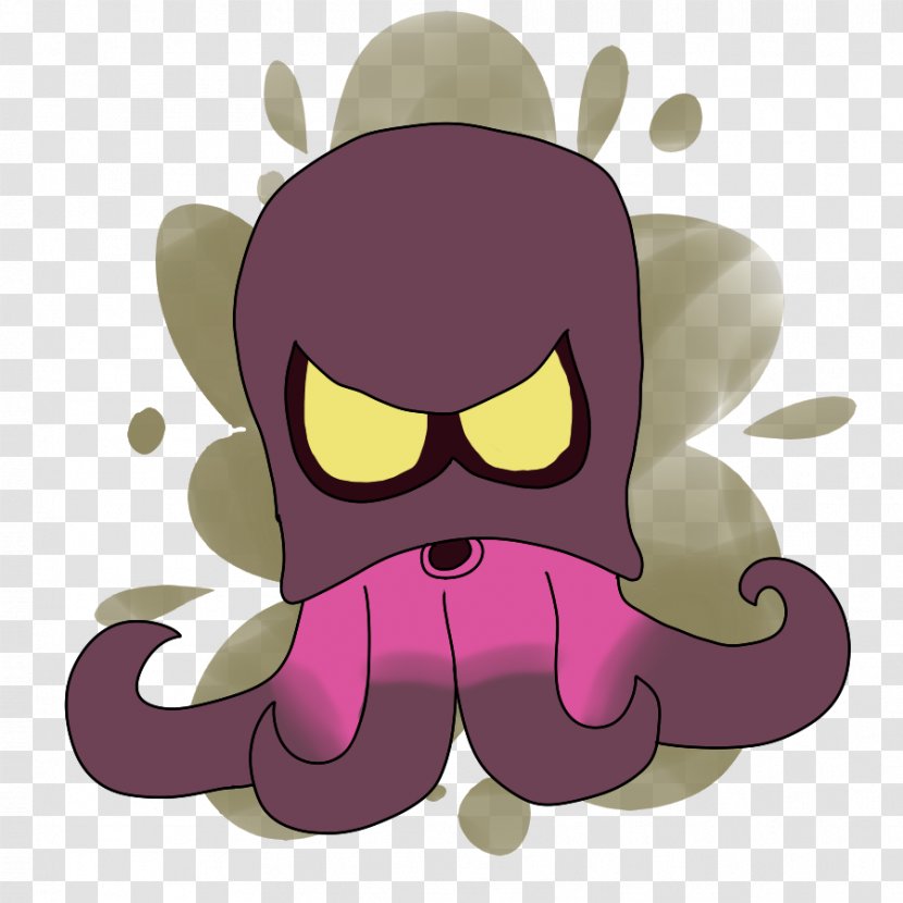 Octopus Character Fiction Clip Art - Violet - Splatoon Transparent PNG