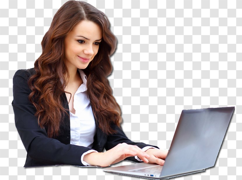 Laptop Woman Business Stock Photography Computer - Professional - Job Transparent PNG