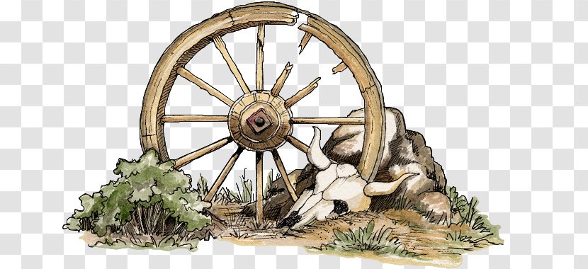 Bicycle Wheels Car Wagon Western - Cottage Transparent PNG