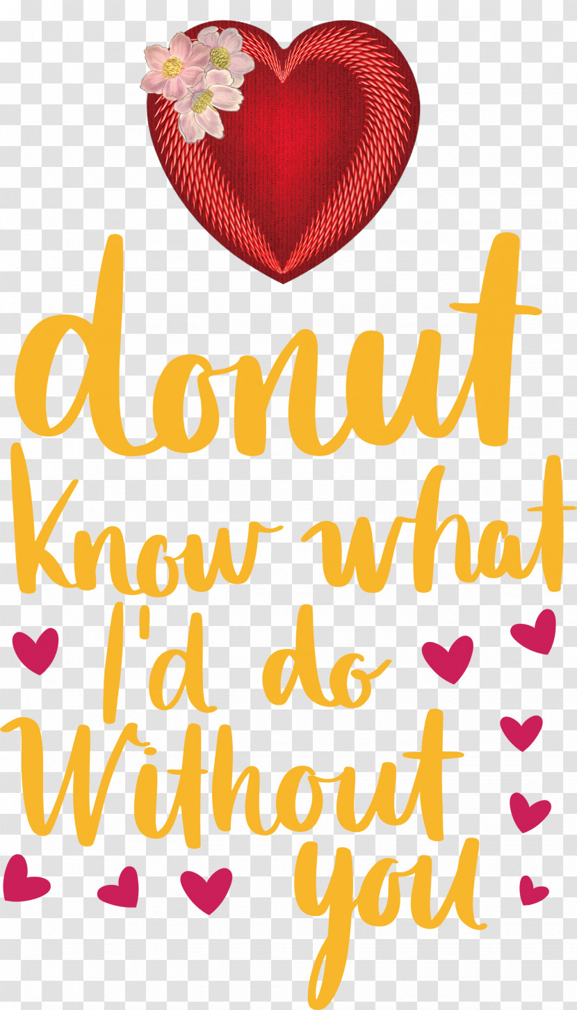 Donut Valentines Day Valentines Day Quote Transparent PNG