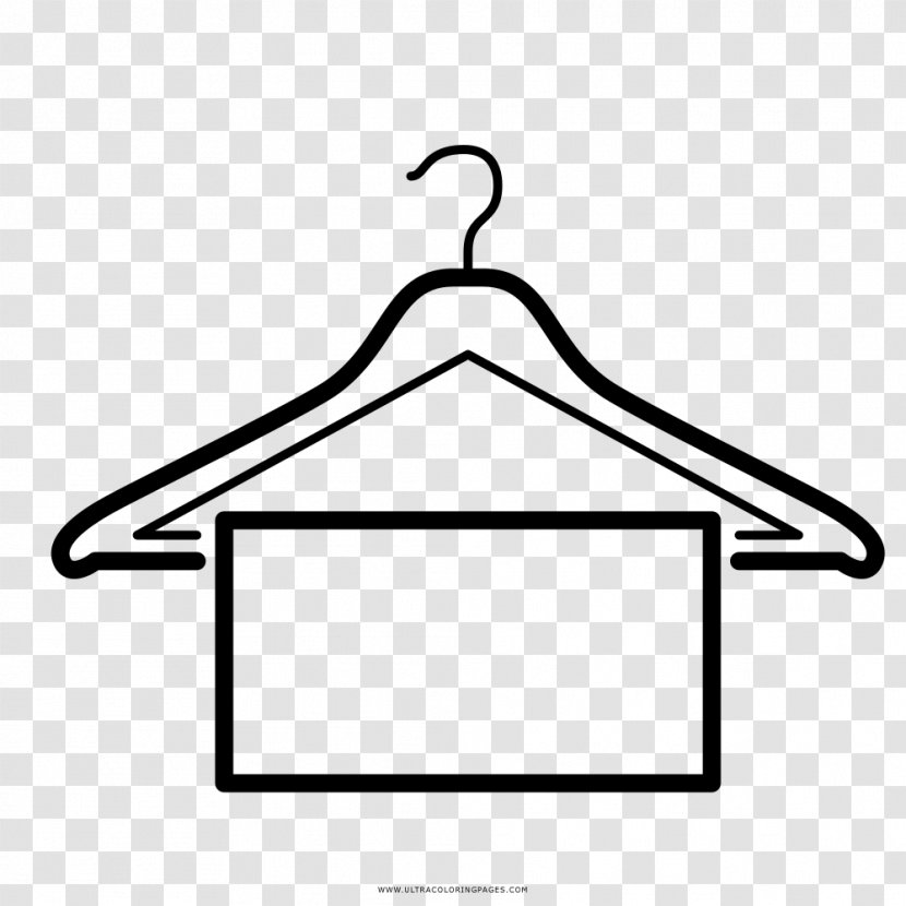 Coloring Book Drawing Clothes Hanger Line Art - Page - Cabide Transparent PNG