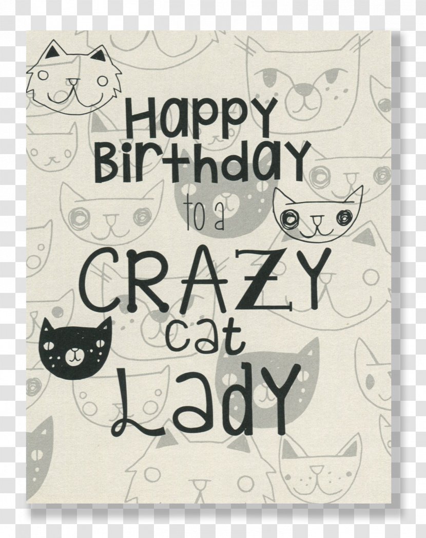 The Cat Lady Birthday Cake - Material Transparent PNG