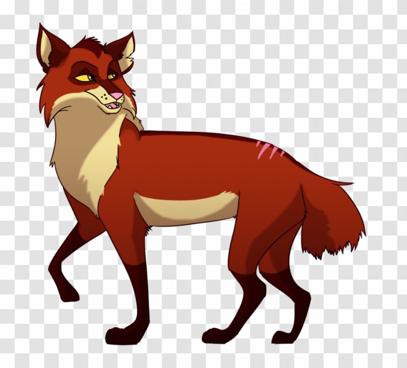 Red Fox Drawing Halftail Warriors - Vertebrate Transparent PNG