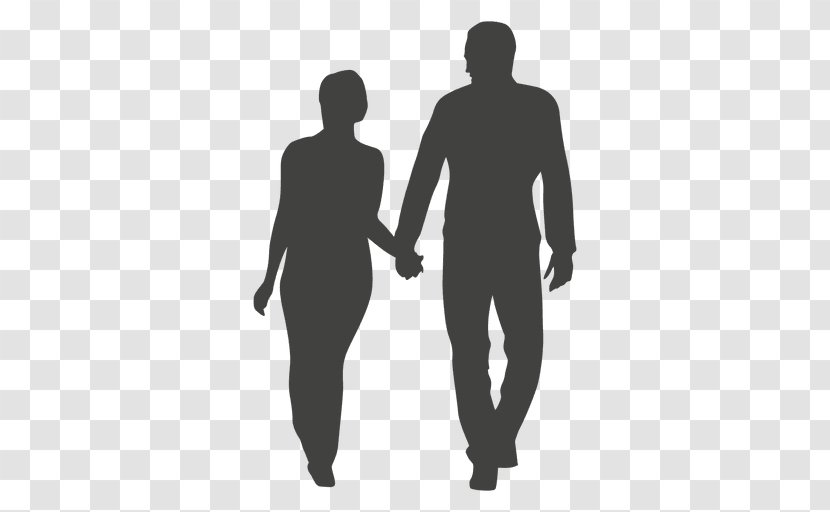 Silhouette Couple - Professional - Happy Woman Transparent PNG