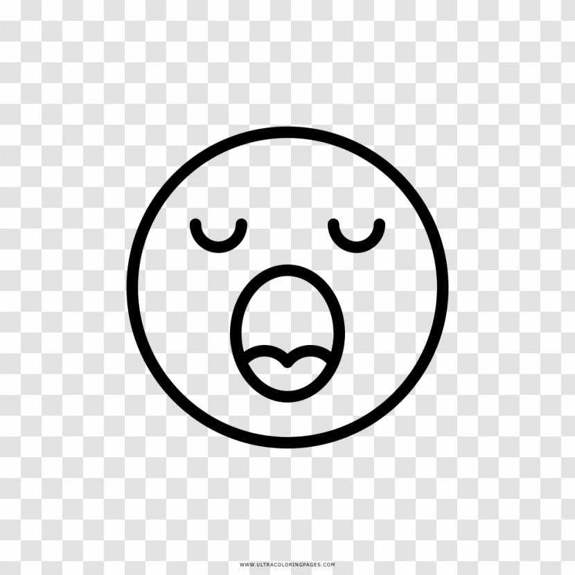 Emoji Smiley Drawing Line Art Coloring Book Transparent PNG