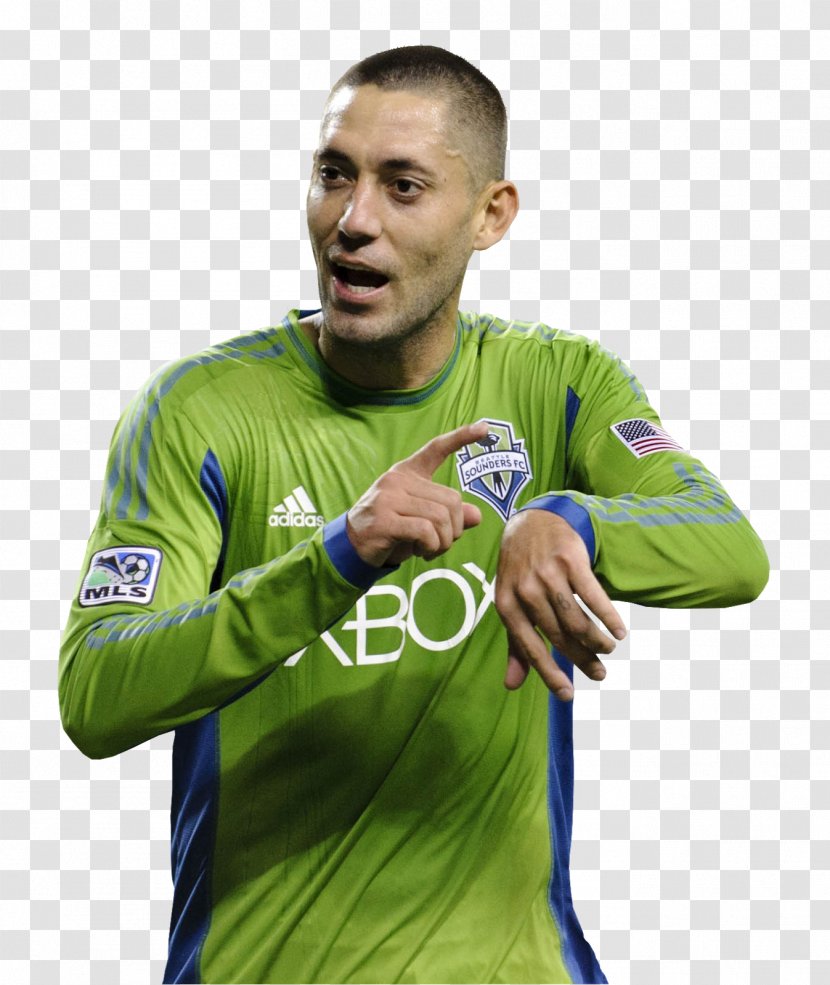 Clint Dempsey Seattle Sounders FC Football Player - Watercolor - Five Transparent PNG