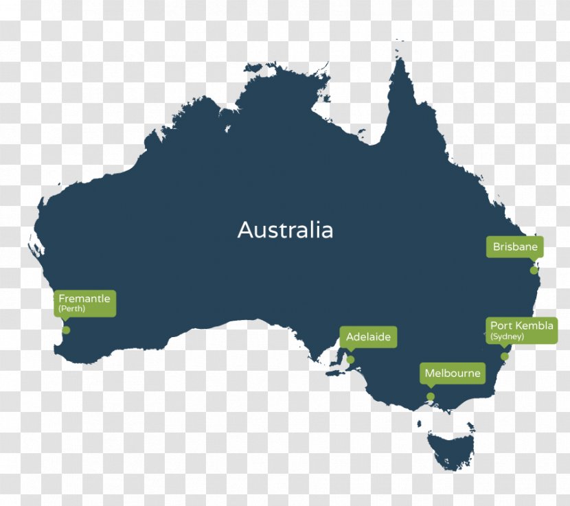 Australia Vector Map - Drawing Transparent PNG