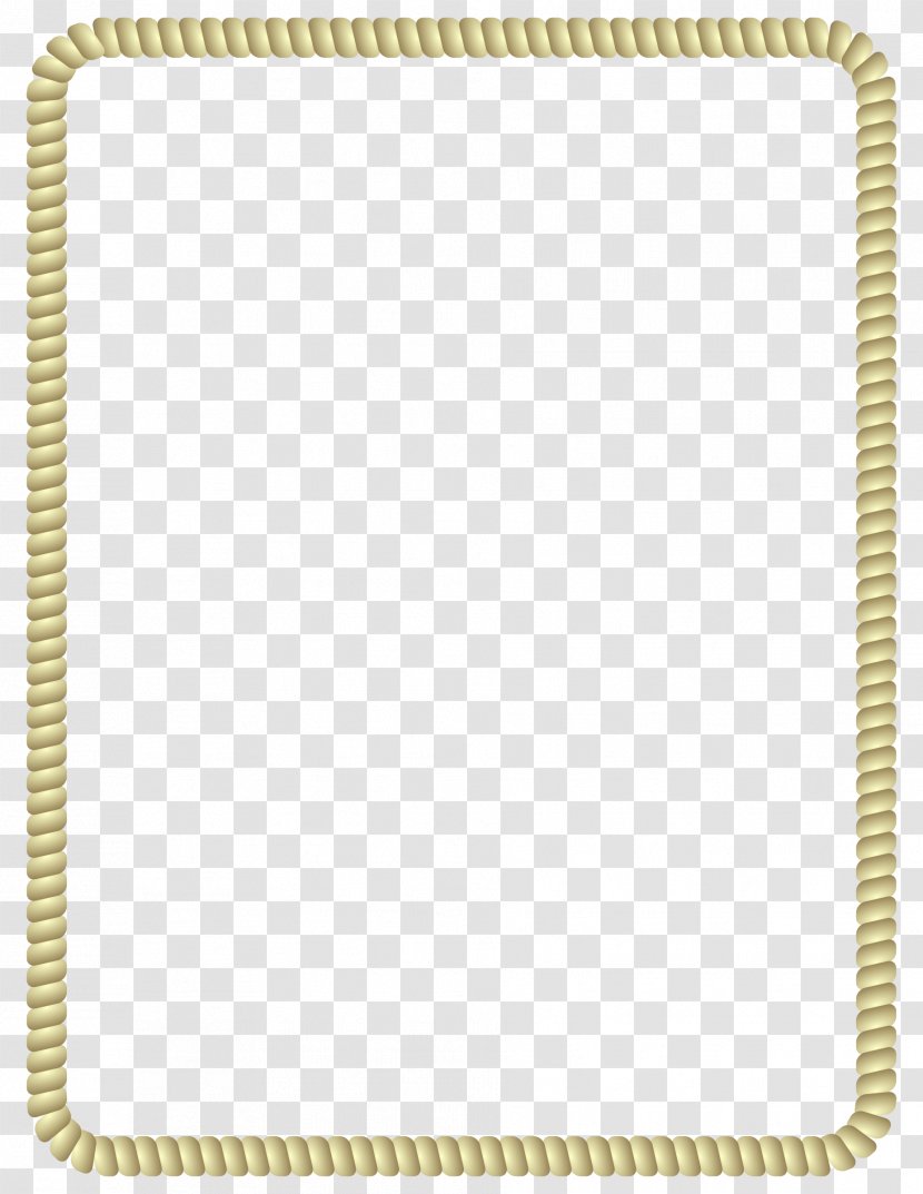Rope Clip Art - Rectangle - Border Gold Transparent PNG