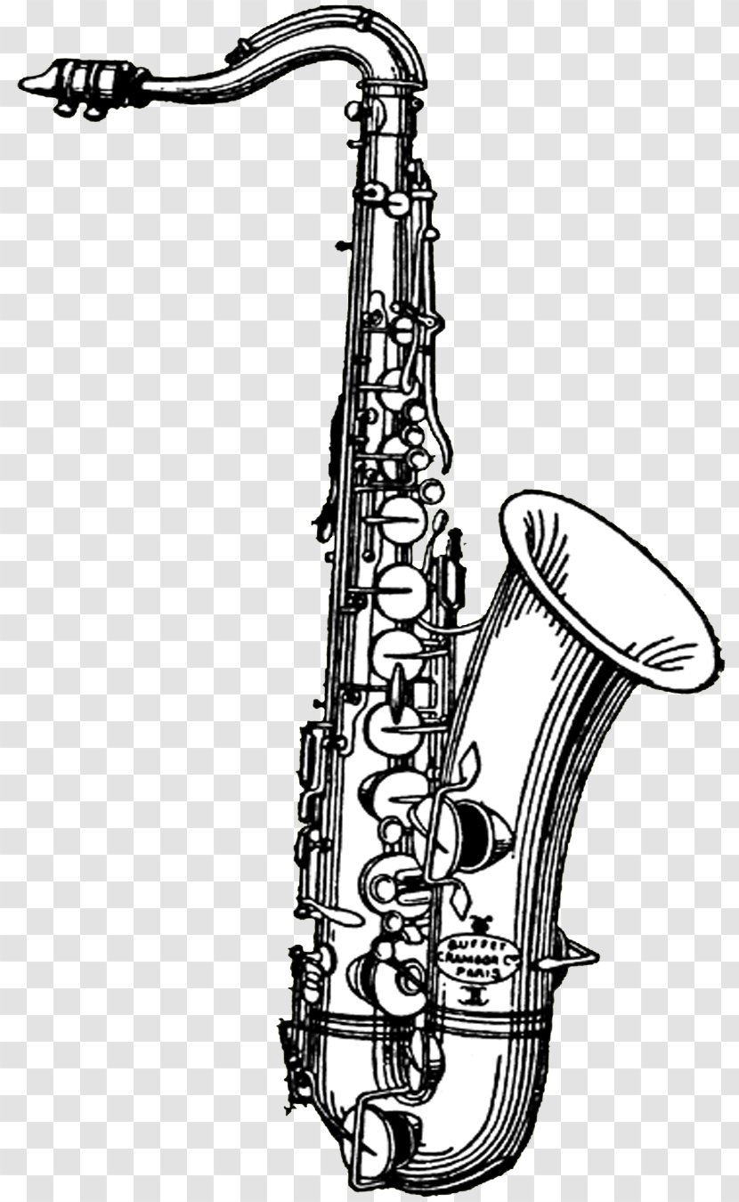 Tenor Saxophone Clip Art - Drawing - Transparent Images Transparent PNG