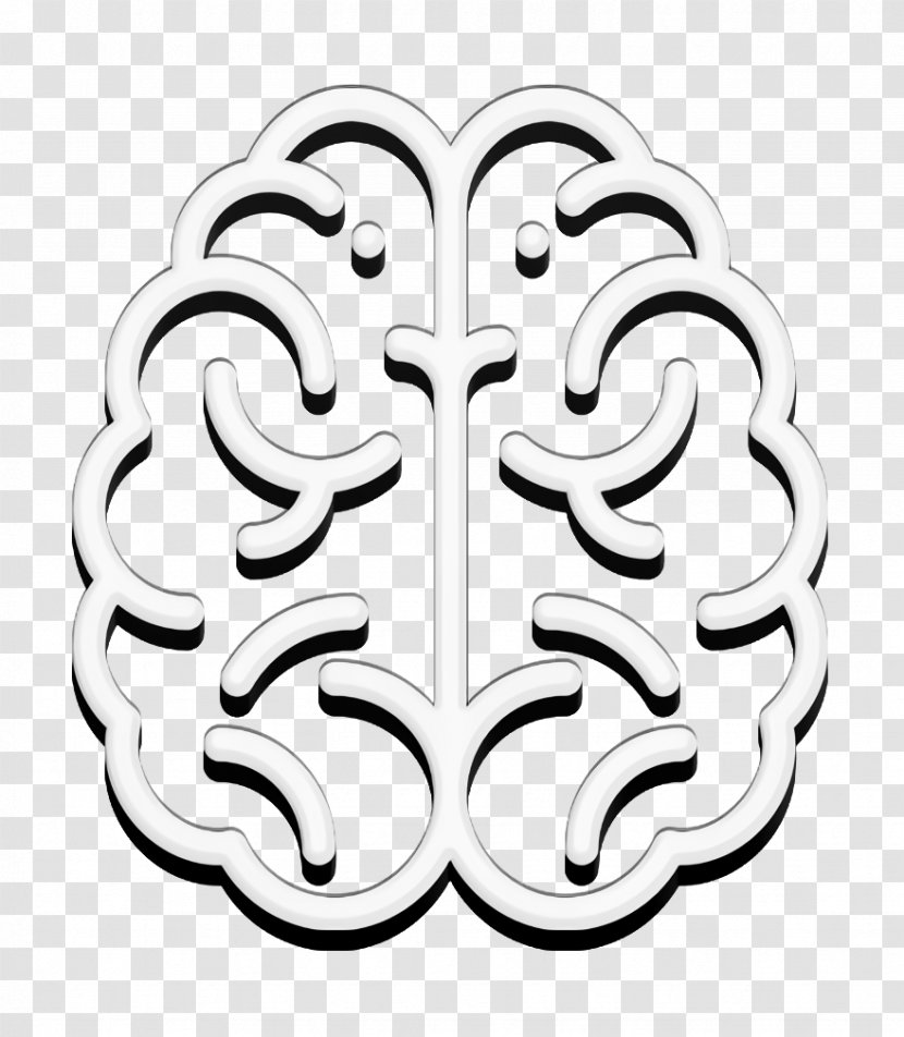 Brain Icon - Symmetry Ornament Transparent PNG