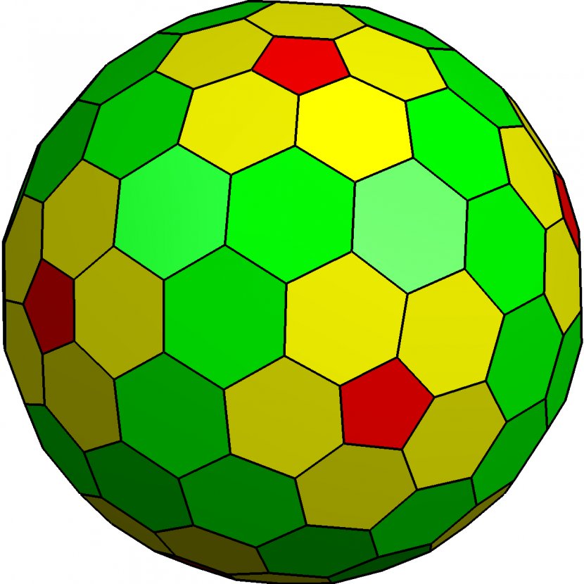 Pentagon Goldberg Polyhedron Hexagon Face - Pallone - Bill Transparent PNG