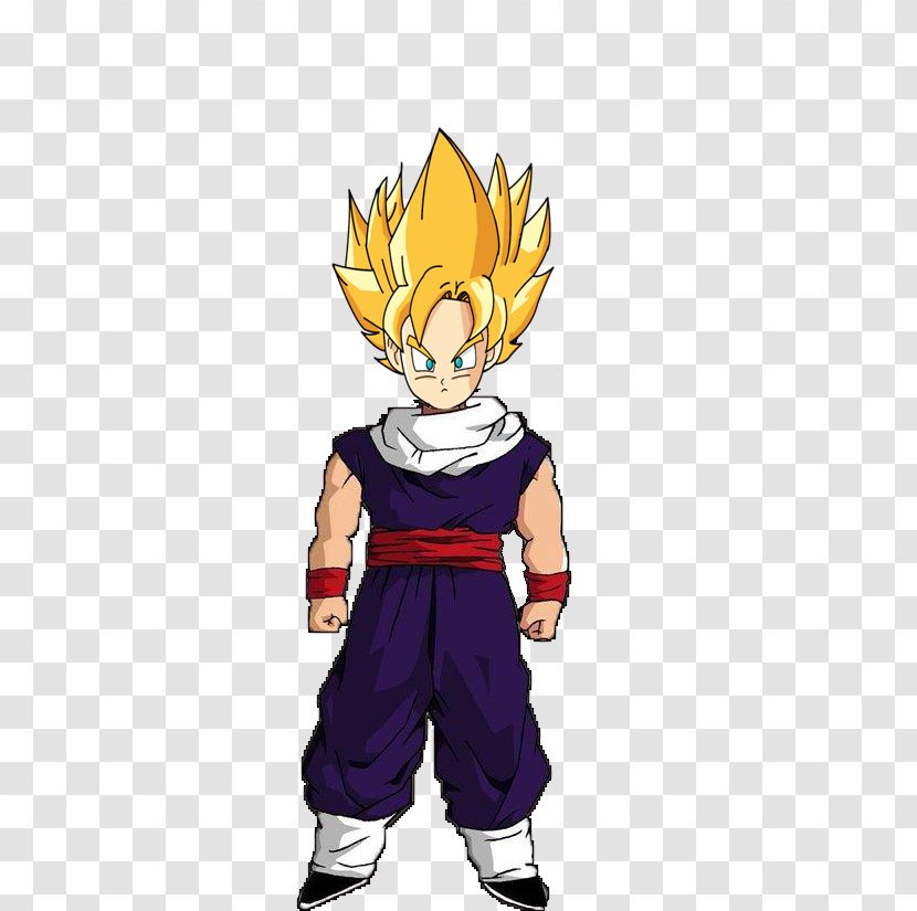 Goten Gohan Super Saiyan Costume Mascot - Watercolor - Goku Más Vegeta Transparent PNG