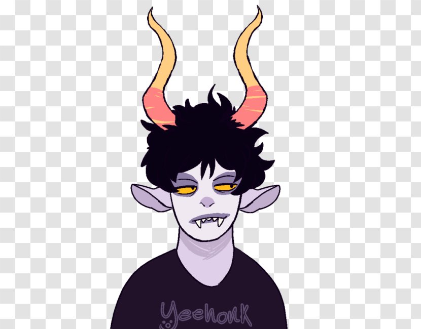 Homestuck Clip Art Horn Nose Illustration - Mythical Creature - Feferi Peixes Hair Transparent PNG