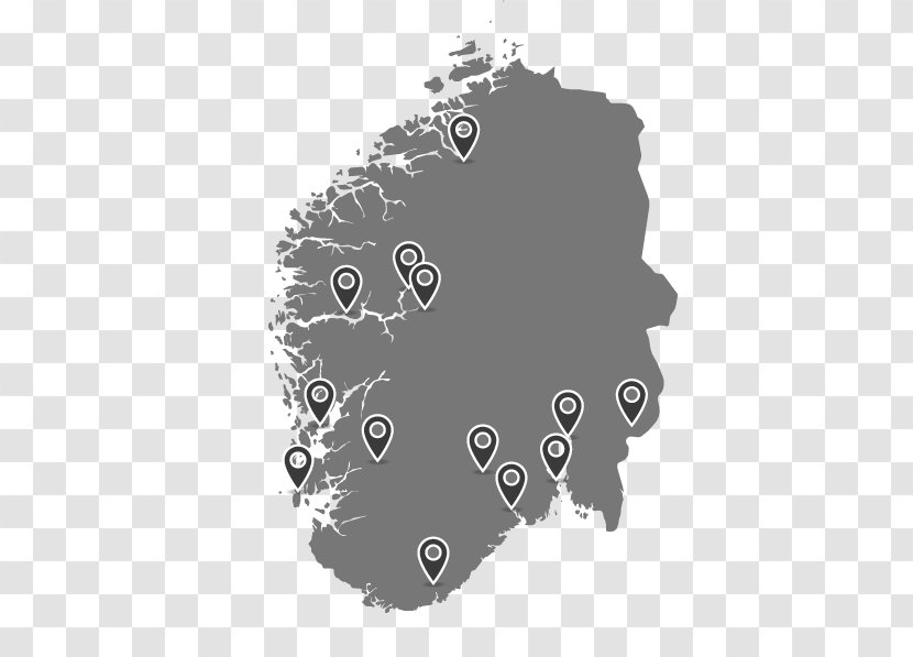 Norway Illustration Map Royalty-free Stock Photography - Black And White - Hydro Power Plant Transparent PNG