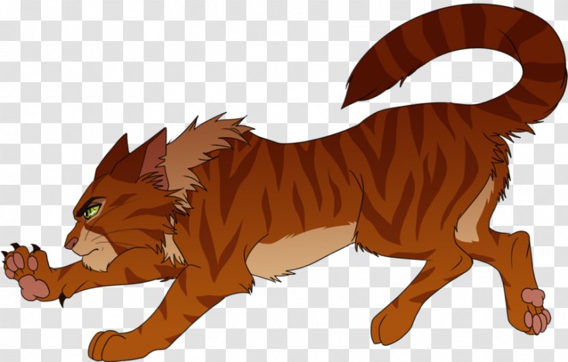Warriors Cat Sharpclaw Russetfur Drawing - Tiger Transparent PNG
