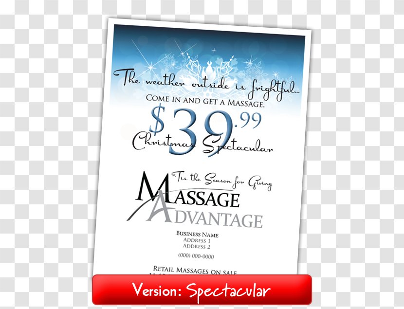 Calligraphy Brand Massage Font - Everything Included Flyer Transparent PNG
