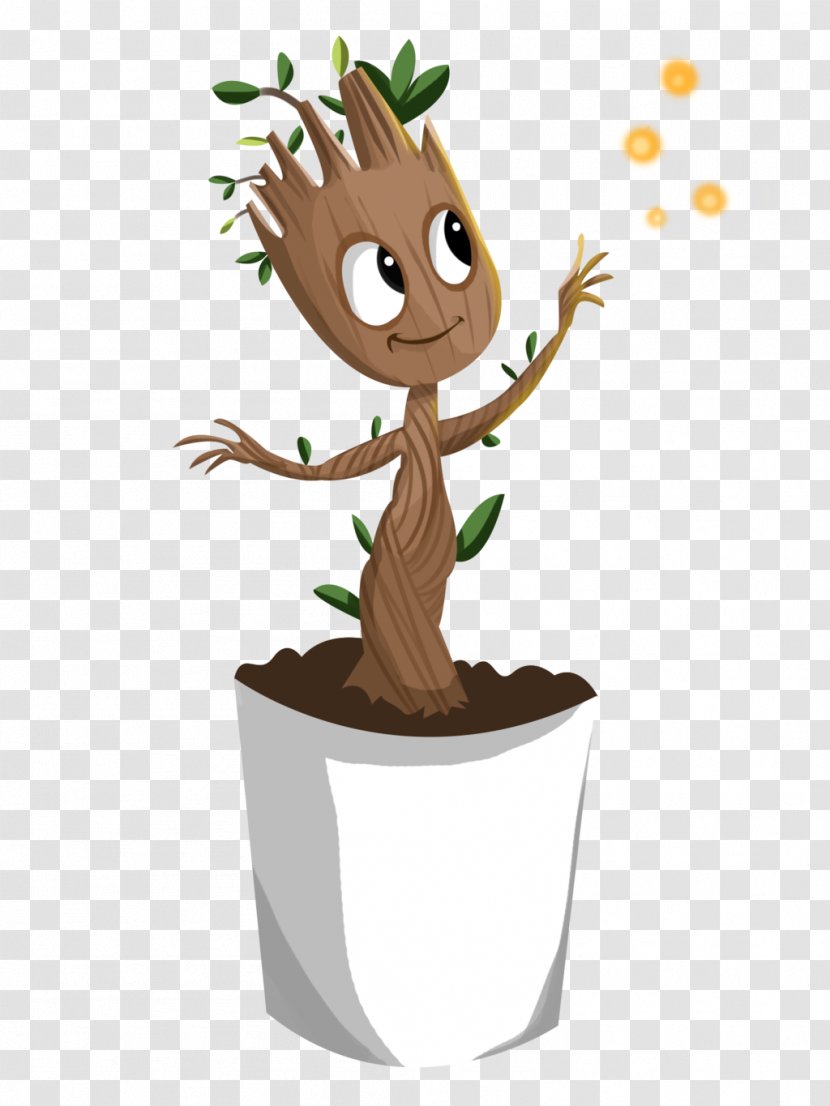 Baby Groot Gamora Star-Lord - Cartoon - Guardians Of The Galaxy Transparent PNG