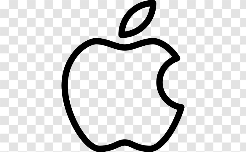 Apple Clip Art - Black And White Transparent PNG