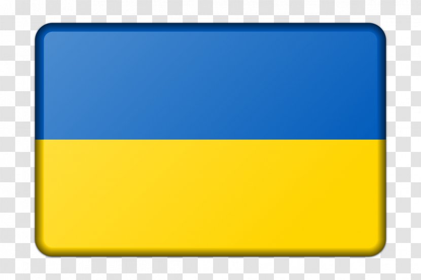 Flag Of Ukraine Clip Art Image - Electric Blue Transparent PNG