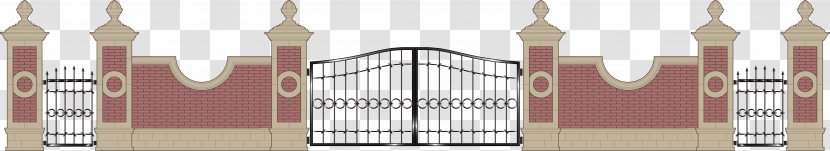 Gate Wall Fence Wrought Iron - Community Vector Transparent PNG