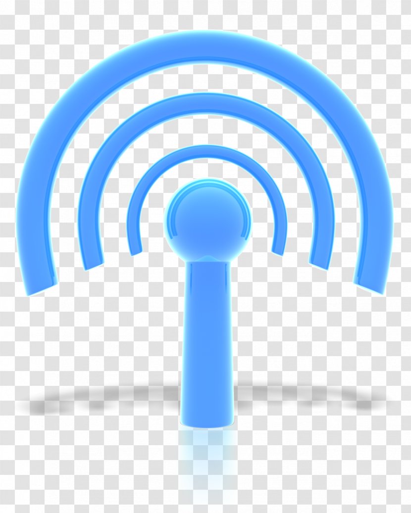 Wi-Fi Wireless Access Points Animation Clip Art - Blue Transparent PNG