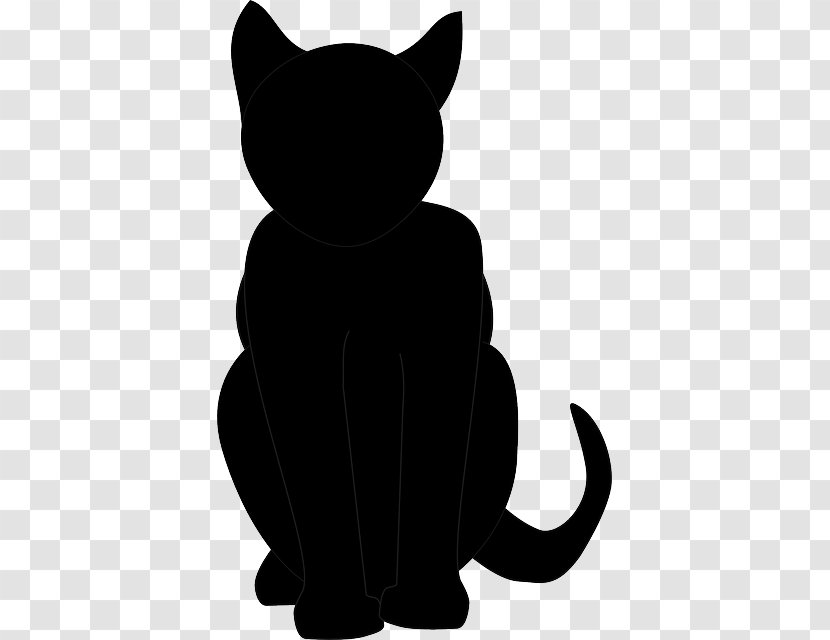 Black Cat Clip Art Vector Graphics Openclipart - Snout - Lucky Cartoon Transparent PNG