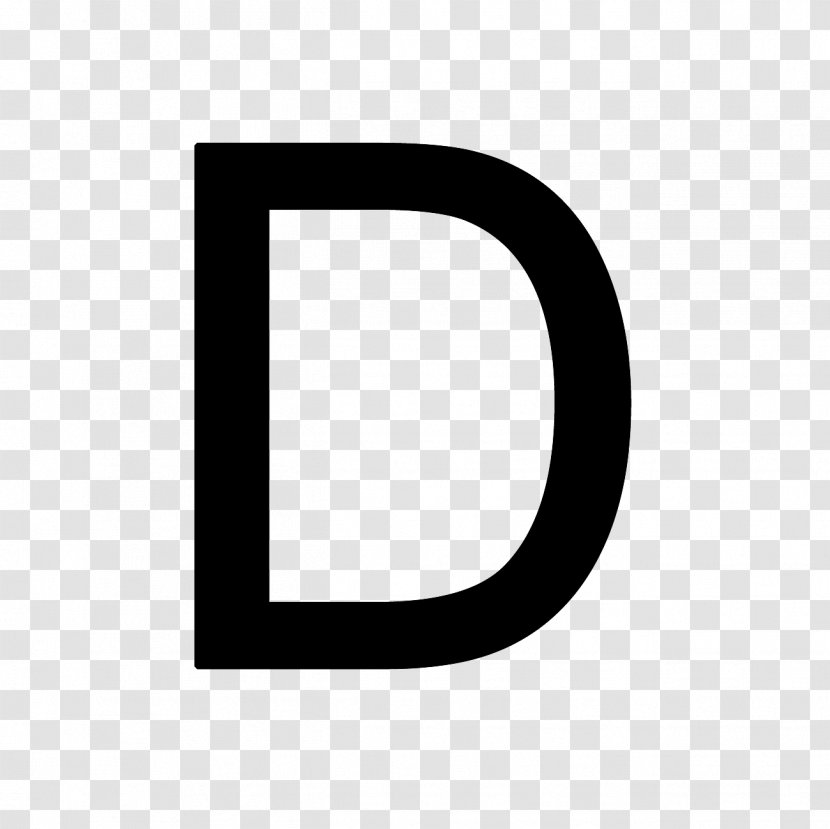 Black And White Brand Pattern - Rectangle - Letter D Transparent PNG