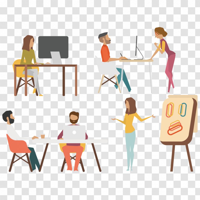 Euclidean Vector Infographic - Standing - Excellent Office Staff Meetings Transparent PNG