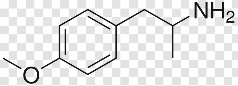 Para-Methoxyamphetamine Dopamine Chemical Compound Substituted Amphetamine - Line Art - Formula Transparent PNG