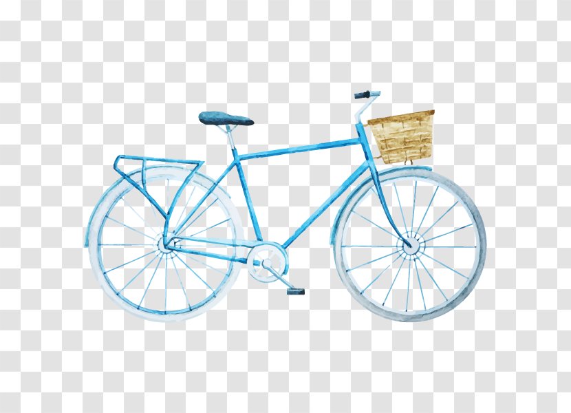 Watercolor Painting Bicycle Transparent PNG