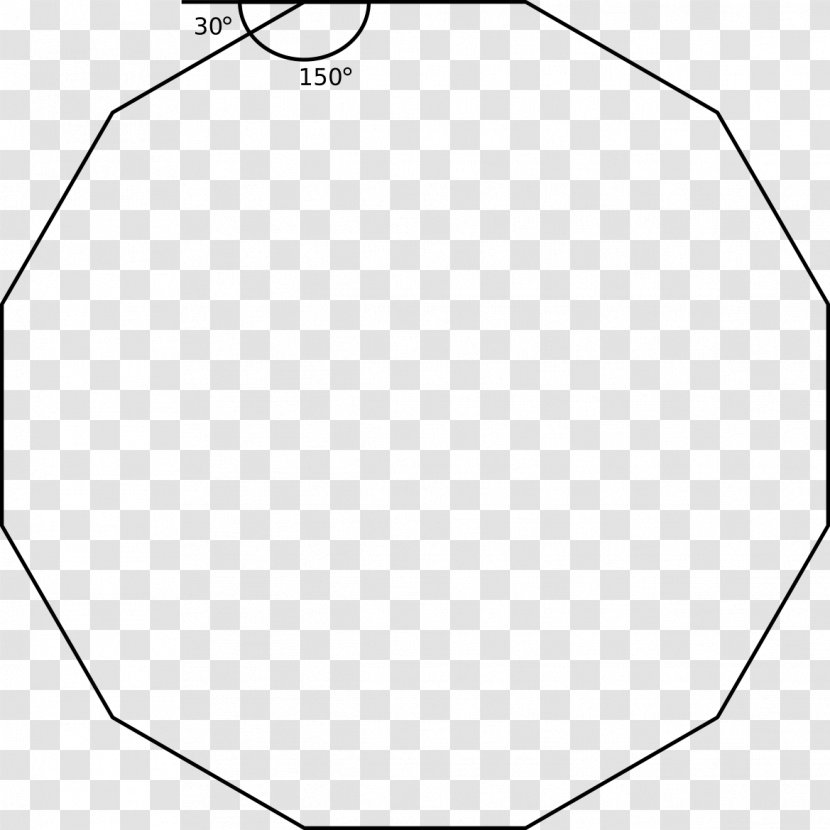 Circle Point Angle White Line Art - Area Transparent PNG