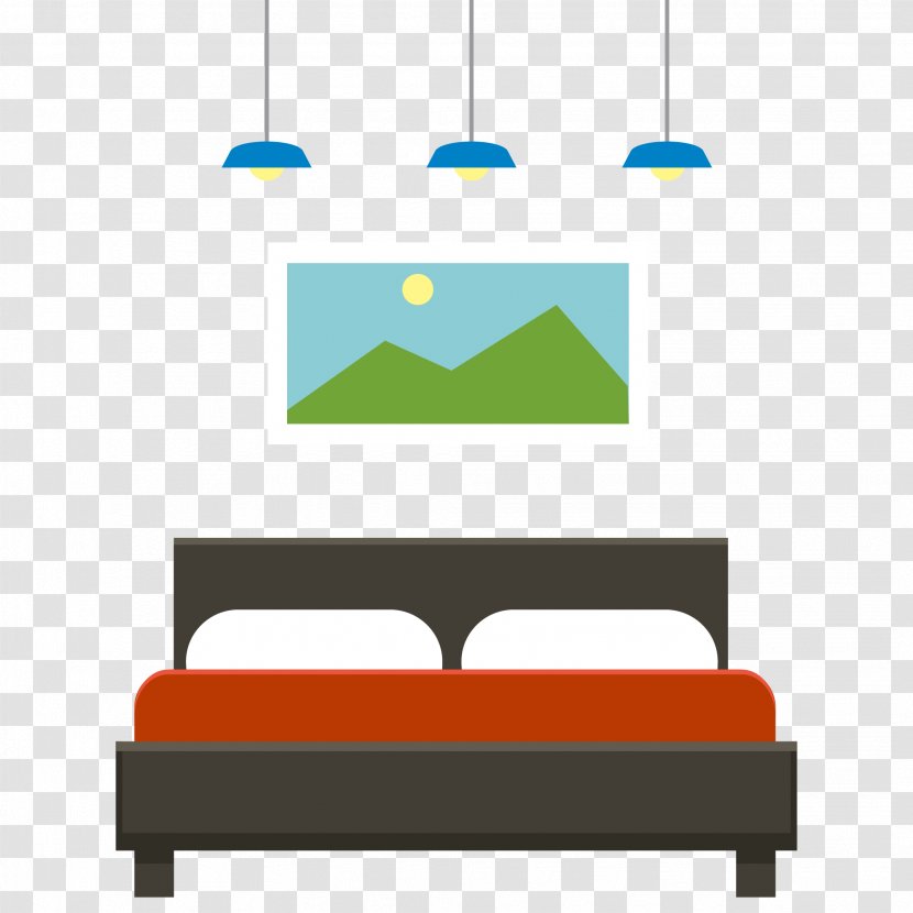 Furniture Bedroom - Bed - Vector Beds Transparent PNG