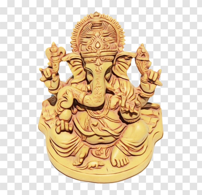 Artifact M Statue Gold Carving - Metal Transparent PNG