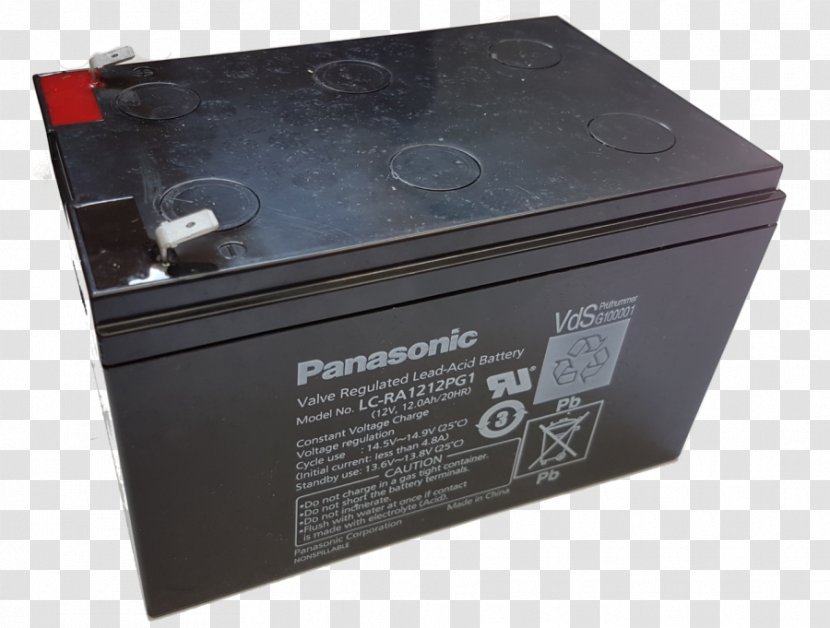 Electric Battery Lead–acid Panasonic Power Converters Rechargeable Transparent PNG
