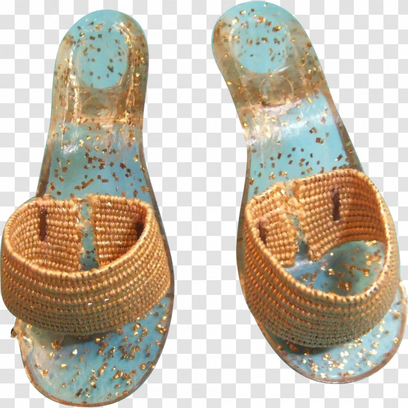 Turquoise Footwear Flip-flops Shoe Sandal - Microsoft Azure Transparent PNG