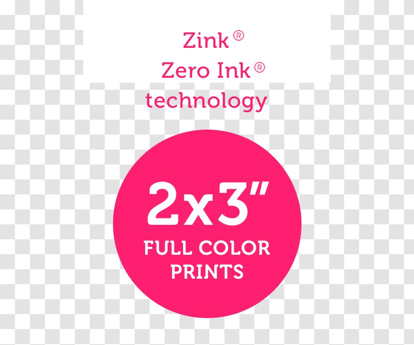 Zink Brand Polaroid Corporation Cabelo - Logo - Pink Snap Transparent PNG
