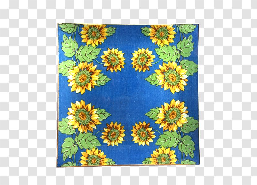Sunflower M Symmetry Floral Design Pattern - Flowering Plant - Blue Sunflowers Transparent PNG