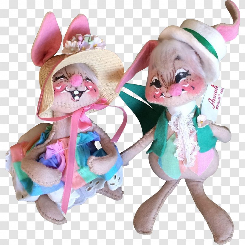 Plush Easter Bunny Annalee Dolls Collectable - Toy - Doll Transparent PNG