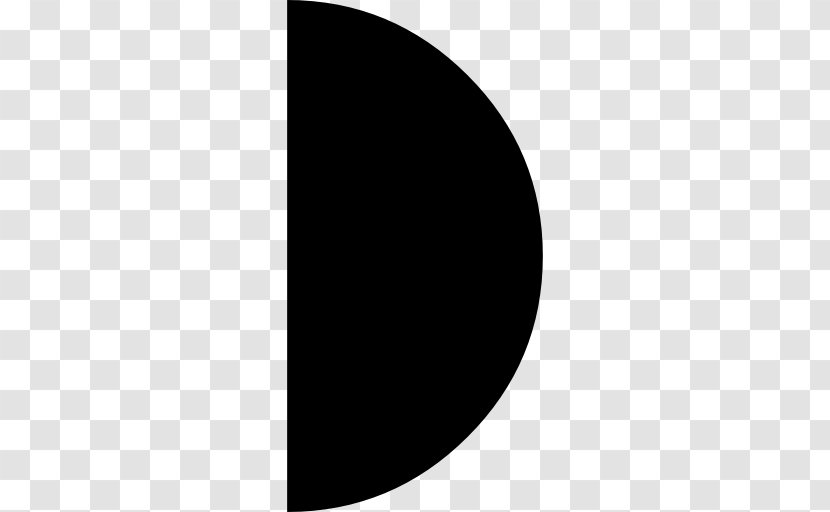 Lunar Phase Shape Moon Symbol Crescent - Black Transparent PNG