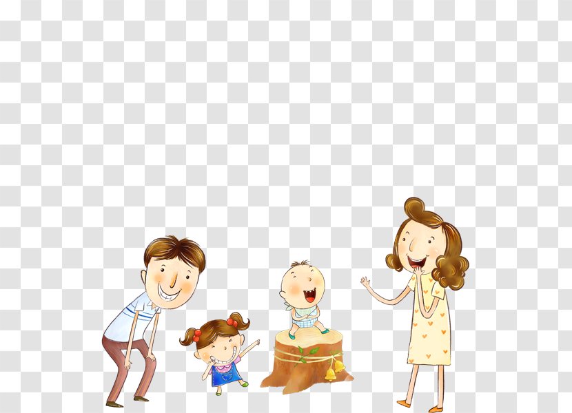 Family Child Illustration - Fictional Character Transparent PNG